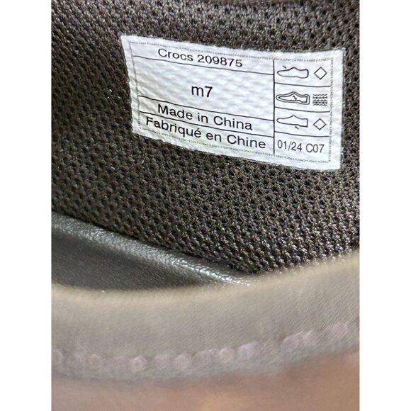 NEW Crocs Yukon Fisherman Brown Leather Sandals Mens Size 7 - Picture 7 of 8